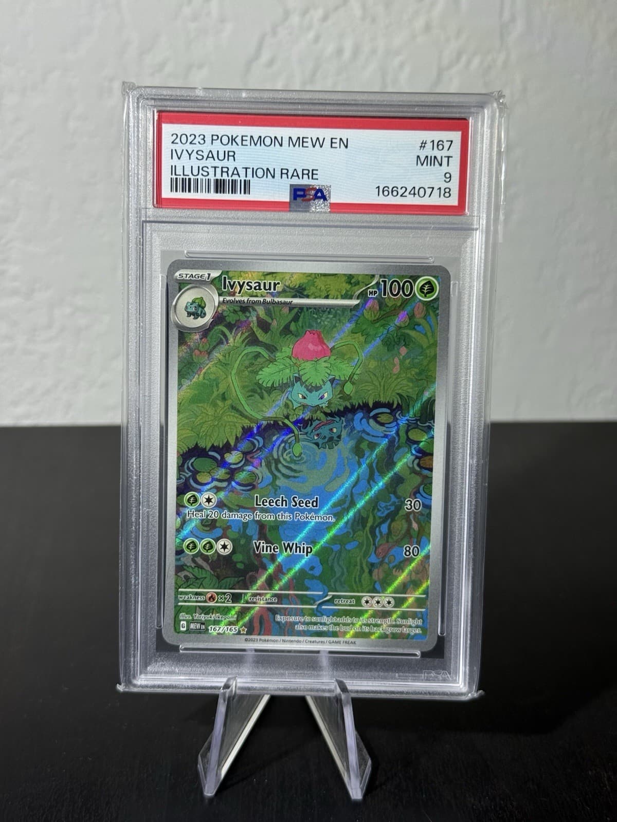 Ivysaur 167/165 IR Scarlet & Violet 151 EN Holo PSA 9