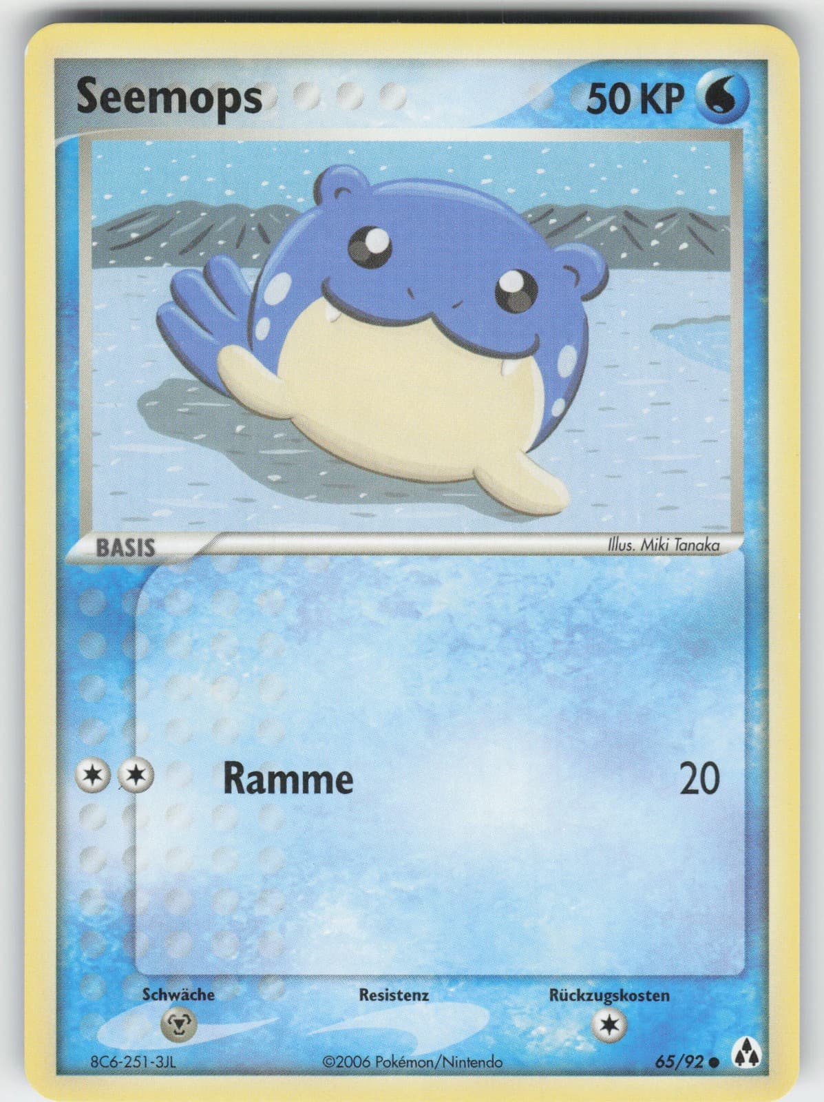 Pokémon Seemops 65/92 DE Common EX Legend Maker 2006