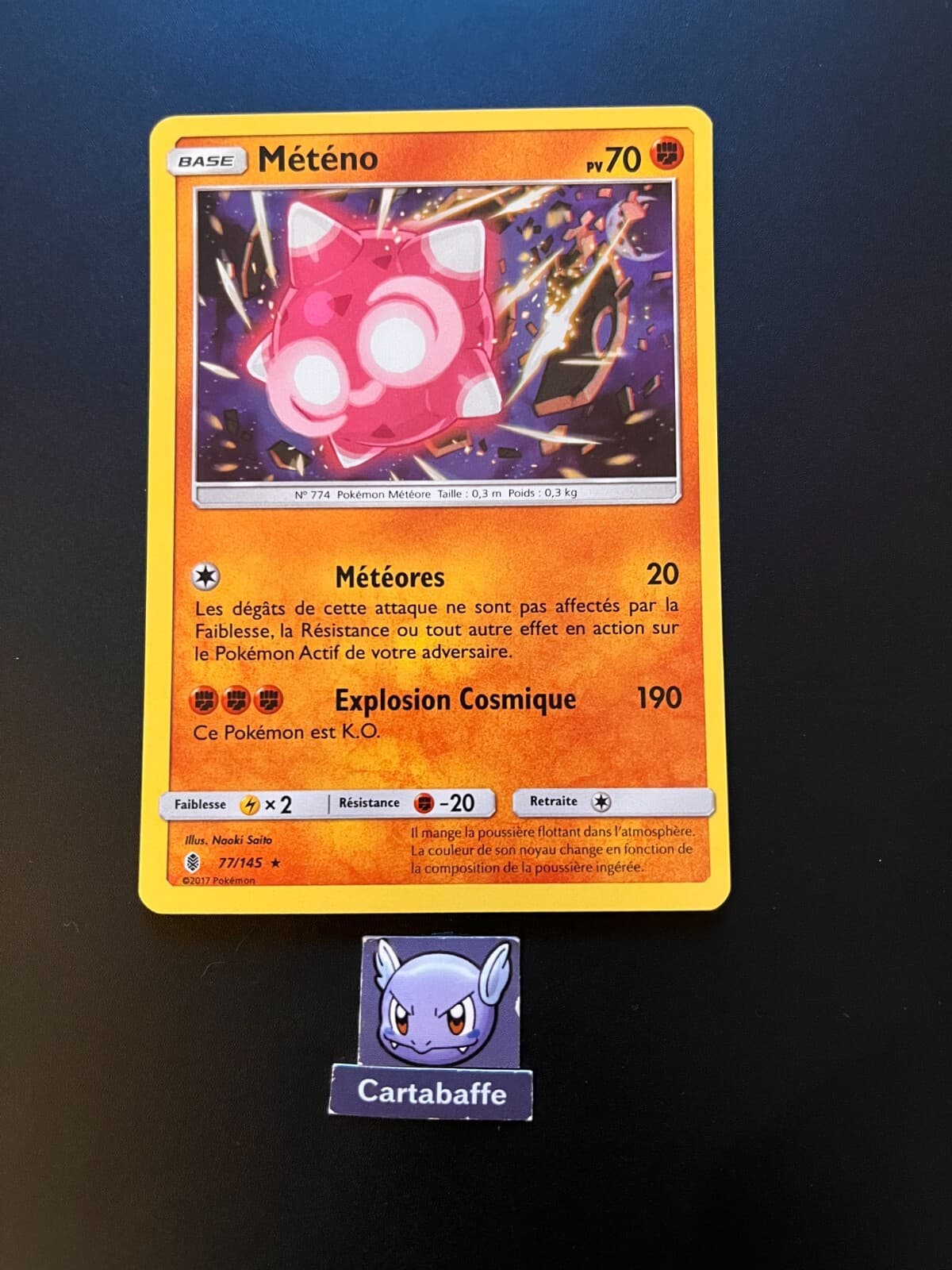 Carte Pokémon Météno 77/145 HOLO SL2 Gardiens Ascendants NEUF