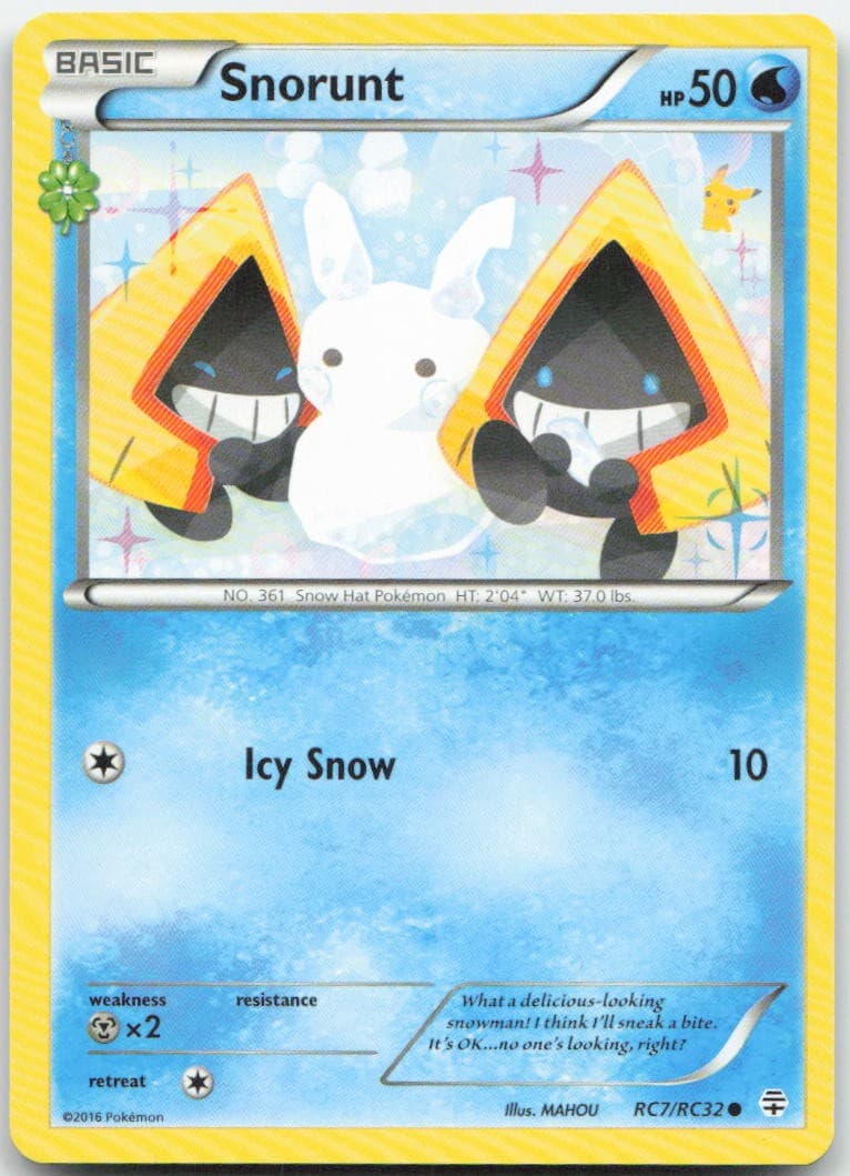 Snorunt RC7/RC32 Common Generations Pokemon Moderately Played