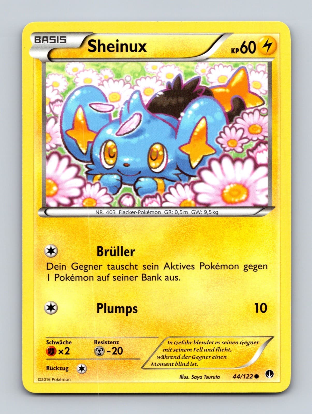 TCG Pokemon Karte Sheinux BKP 44/122 DE Saya Tsuruta BREAKpoint