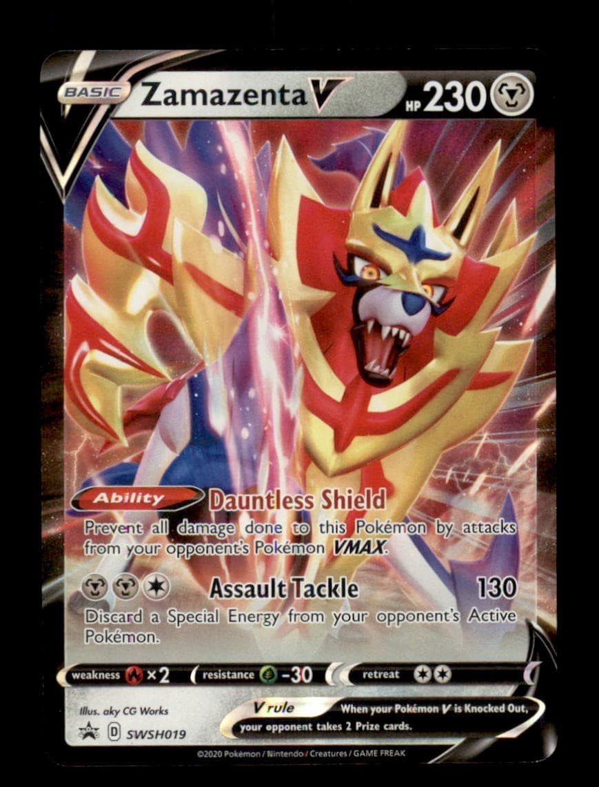 ZAMAZENTA V SWSH019 - HOLO P - SWORD & SHIELD PROMO - NM/M