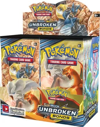 Unbroken Bonds Booster Box — sealed Pokémon TCG product