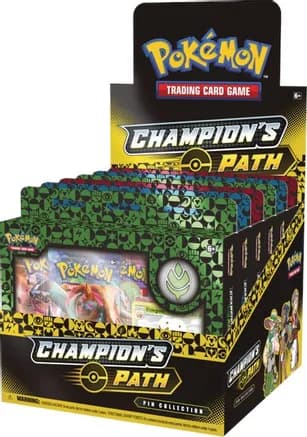 Champion's Path Pin Collection Display: Turffield, Hulbury, & Motostoke Gyms — sealed Pokémon TCG product