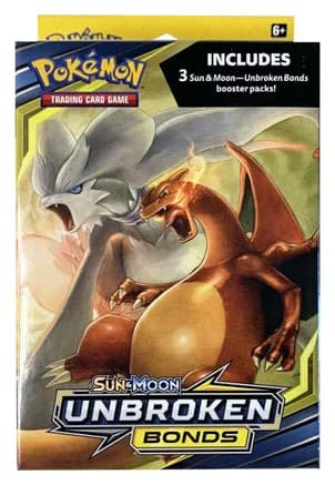 Unbroken Bonds 3 Pack Hanger Box — sealed Pokémon TCG product
