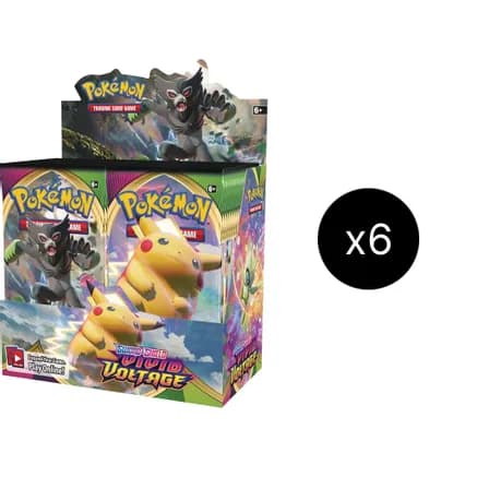 Vivid Voltage Booster Box Case — sealed Pokémon TCG product