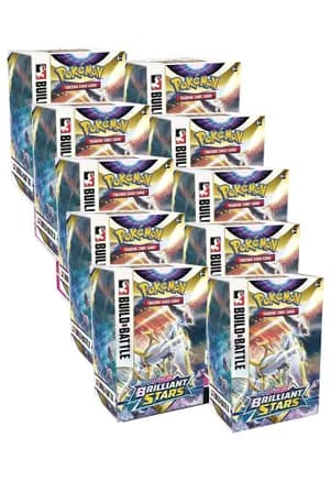 Brilliant Stars Build & Battle Box Display — sealed Pokémon TCG product