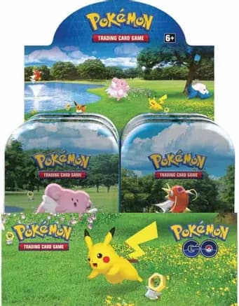 Pokemon GO Mini Tin Display — sealed Pokémon TCG product