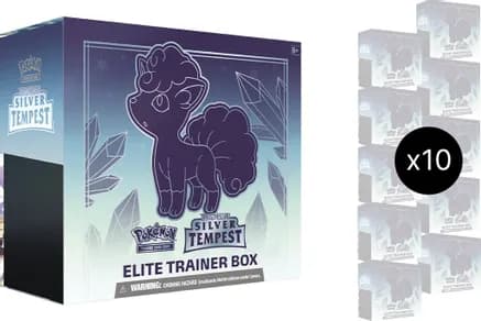 Silver Tempest Elite Trainer Box Case — sealed Pokémon TCG product