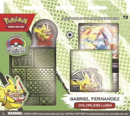 2023 World Championship Deck: Gabriel Fernandez (Colorless Lugia) — sealed Pokémon TCG product