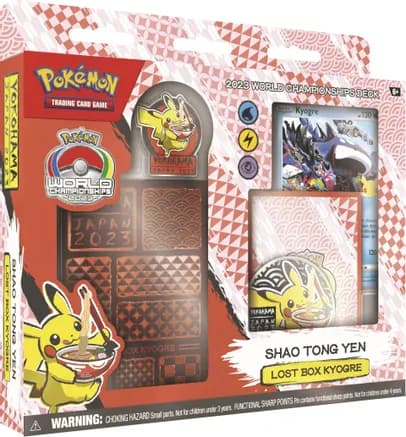 2023 World Championship Deck: Shao Tong Yen (Lost Box Kyogre) — sealed Pokémon TCG product