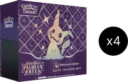 Paldean Fates Pokemon Center Elite Trainer Box (Exclusive) Case — sealed Pokémon TCG product