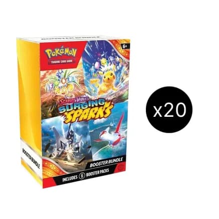 Surging Sparks Booster Bundle Case (LGS) — sealed Pokémon TCG product