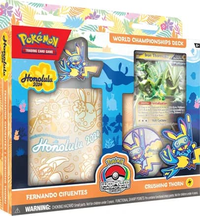 2024 World Championship Deck: Fernando Cifuentes (Crushing Thorn) — sealed Pokémon TCG product