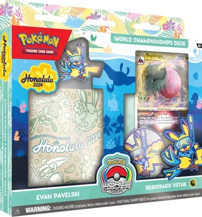 2024 World Championship Deck: Evan Pavelski (Regidrago VSTAR) — sealed Pokémon TCG product