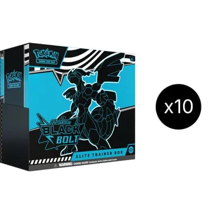 Black Bolt Elite Trainer Box Case — sealed Pokémon TCG product