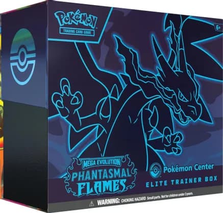 Phantasmal Flames Pokemon Center Elite Trainer Box (Exclusive) — sealed Pokémon TCG product