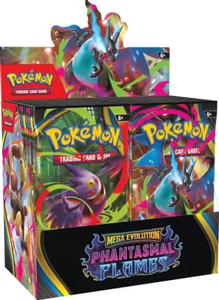 Phantasmal Flames Booster Box — sealed Pokémon TCG product