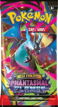 Phantasmal Flames Booster Pack — sealed Pokémon TCG product