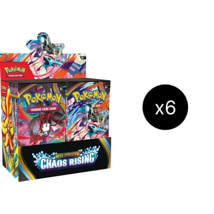 Chaos Rising Booster Box Case — sealed Pokémon TCG product
