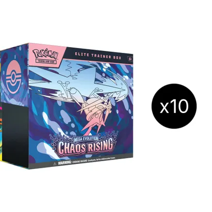 Chaos Rising Elite Trainer Box Case — sealed Pokémon TCG product