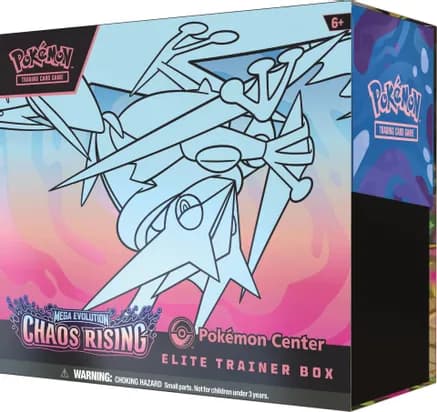 Chaos Rising Pokemon Center Elite Trainer Box — sealed Pokémon TCG product