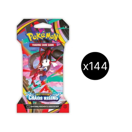 Chaos Rising Sleeved Booster Case — sealed Pokémon TCG product