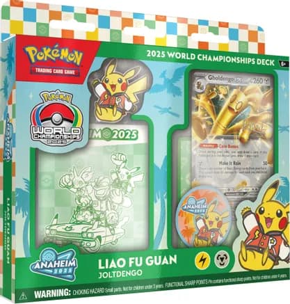 2025 World Championship Deck: Liao Fu Guan (Joltdengo) — sealed Pokémon TCG product