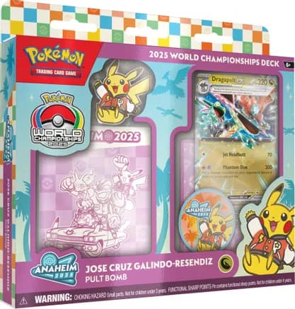 2025 World Championship Deck: Jose Cruz Galindo-Resendiz (Pult Bomb) — sealed Pokémon TCG product