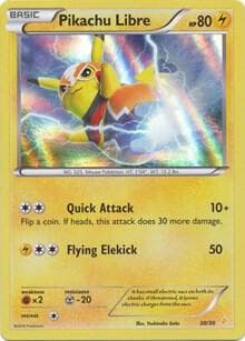 Pikachu Libre (30 - Holo) — XY Trainer Kit: Pikachu Libre & Suicune 30 Pokémon card