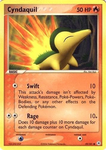 Cyndaquil — EX Battle Stadium 59 Pokémon card