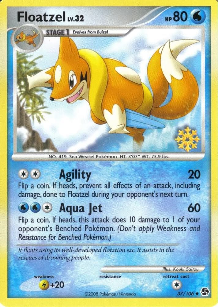 Floatzel — Countdown Calendar Promos 37 Pokémon card