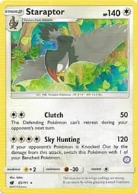 Staraptor (22) — SM Trainer Kit: Alolan Sandslash & Alolan Ninetales 83