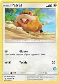 Patrat (16) — SM Trainer Kit: Alolan Sandslash & Alolan Ninetales 107