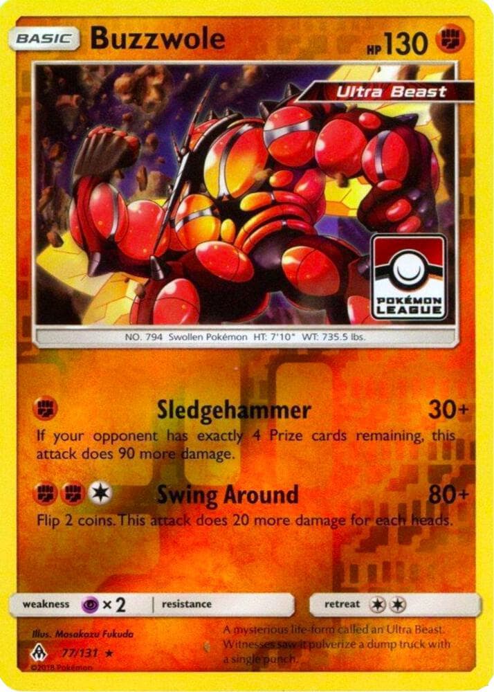 Buzzwole - 77/131 (Pokemon League) — League & Championship Cards 77 Pokémon card