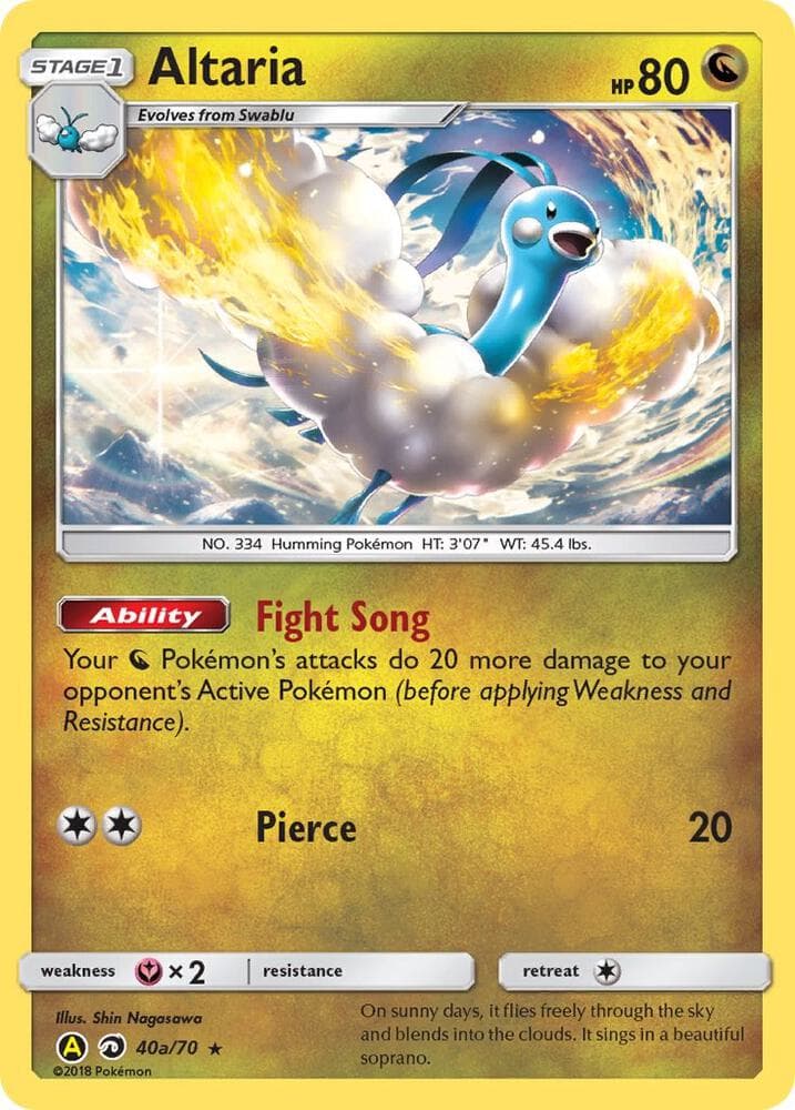 Altaria — Alternate Art Promos 40a Pokémon card