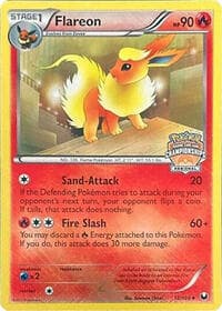 Flareon - 12/108 (Regional Championships) — League & Championship Cards 12