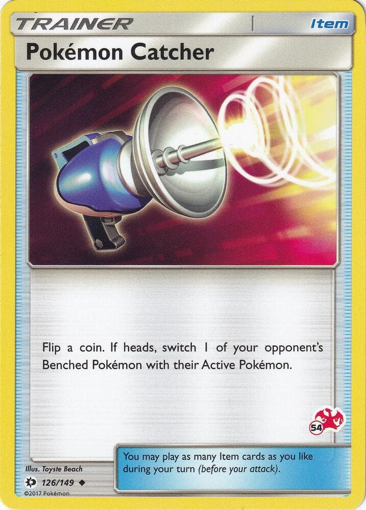 Pokemon Catcher - 126/149 (#54 Charizard Stamped) — Battle Academy 126 Pokémon card