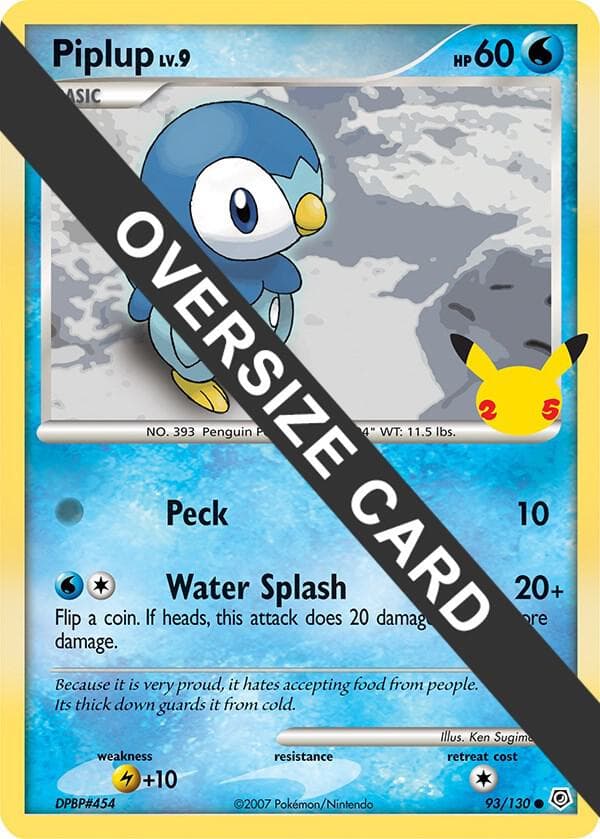 Piplup — First Partner Pack 93 Pokémon card
