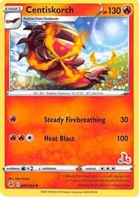 Centiskorch - 049/264 (#15 Cinderace Stamped) — Battle Academy 2022 49