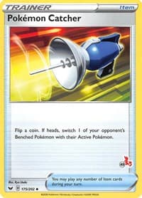 Pokemon Catcher - 175/202 (#49 Cinderace Stamped) — Battle Academy 2022 175