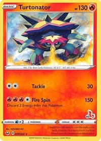 Turtonator - 029/202 (#39 Cinderace Stamped) — Battle Academy 2022 29