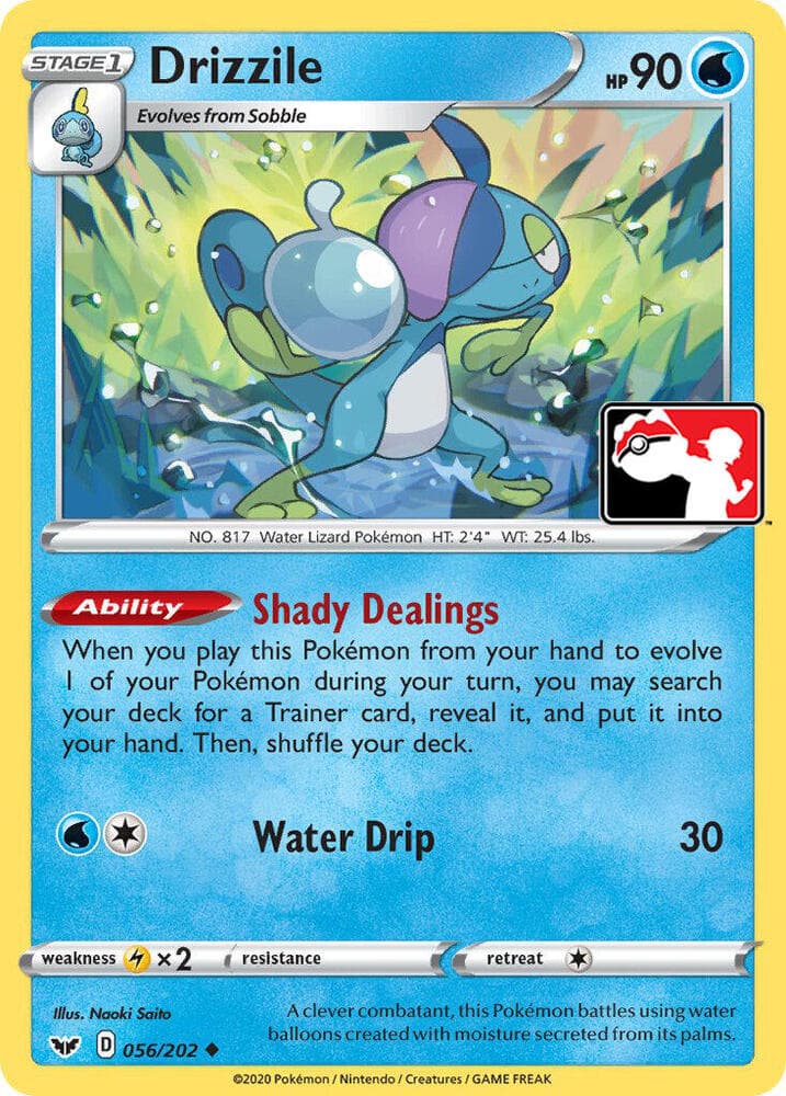 Drizzile — Prize Pack Series Cards 56 Pokémon card