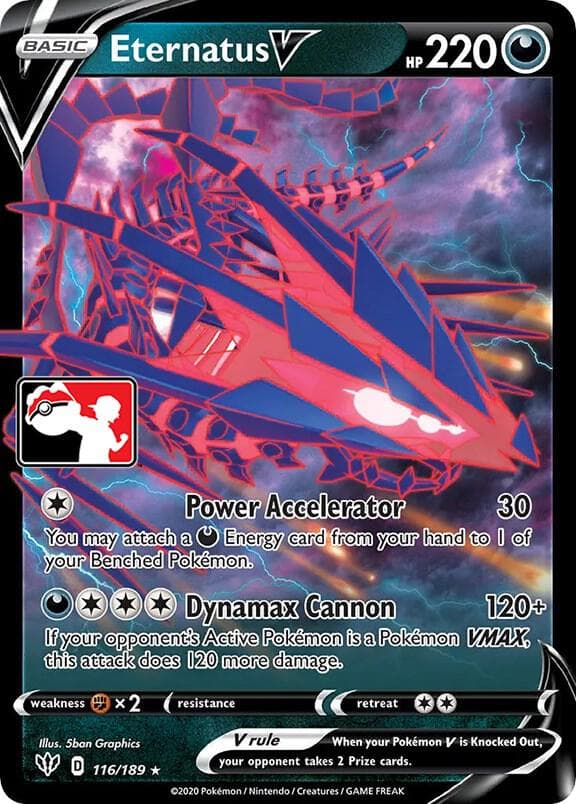 Eternatus V — Prize Pack Series Cards 116 Pokémon card