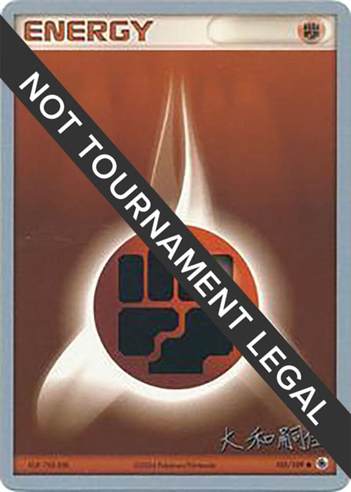 Fighting Energy - 2004 (Tsuguyoshi Yamato) — World Championship Decks 105 Pokémon card