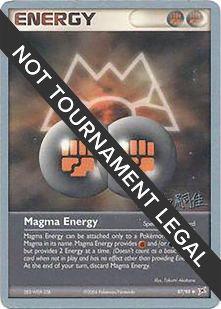 Magma Energy - 2004 (Tsuguyoshi Yamato) — World Championship Decks 87 Pokémon card