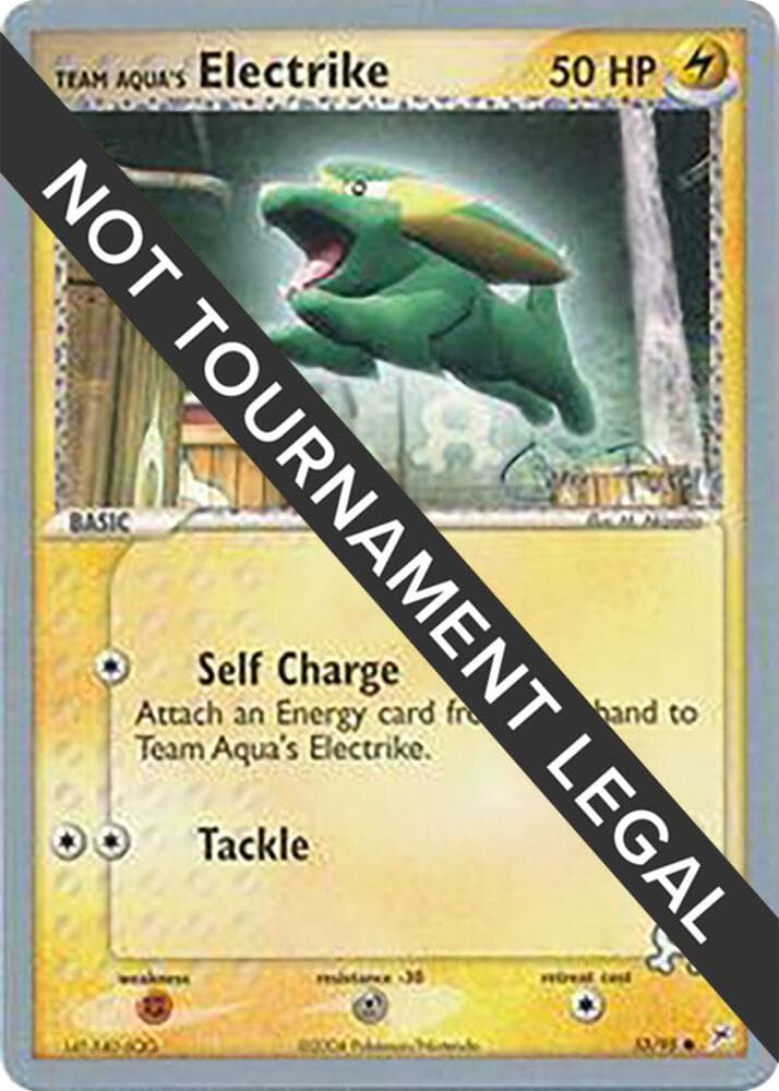 Team Aqua's Electrike - 2004 (Chris Fulop) — World Championship Decks 27 Pokémon card