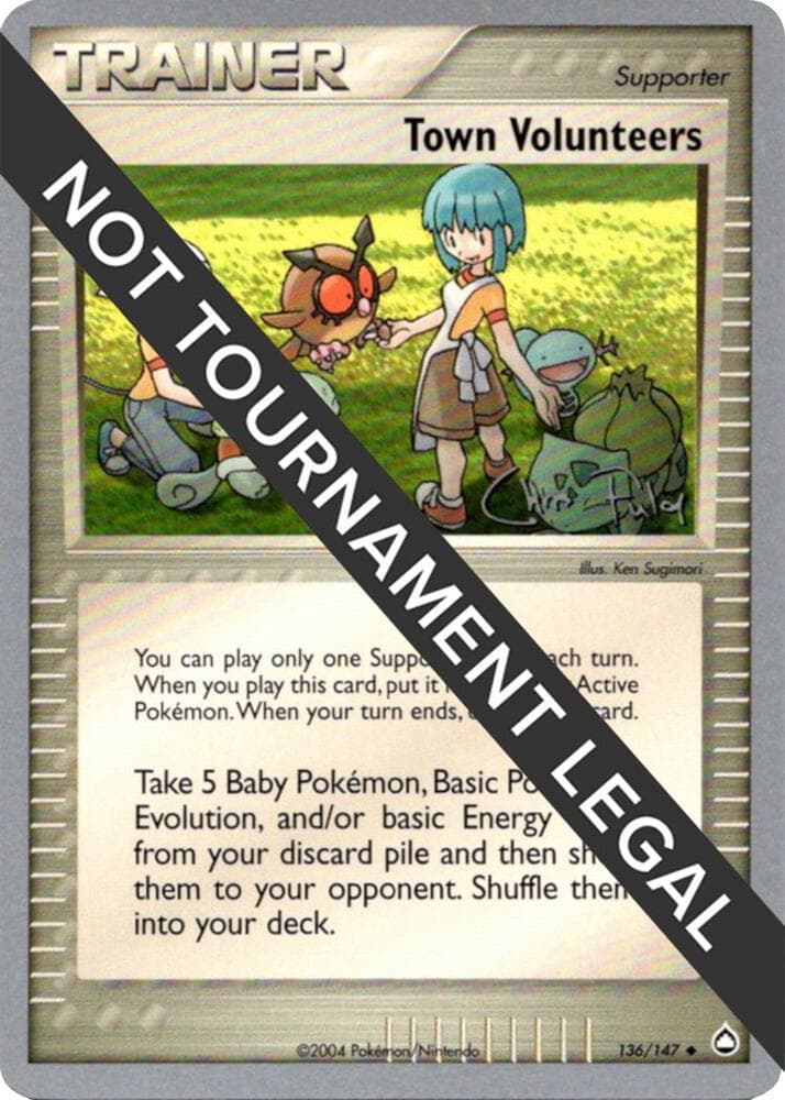 Town Volunteers - 2004 (Chris Fulop) — World Championship Decks 136 Pokémon card
