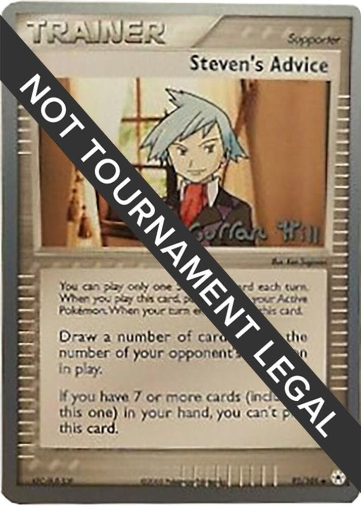 Steven's Advice - 2005 (Curran Hill) — World Championship Decks 92 Pokémon card
