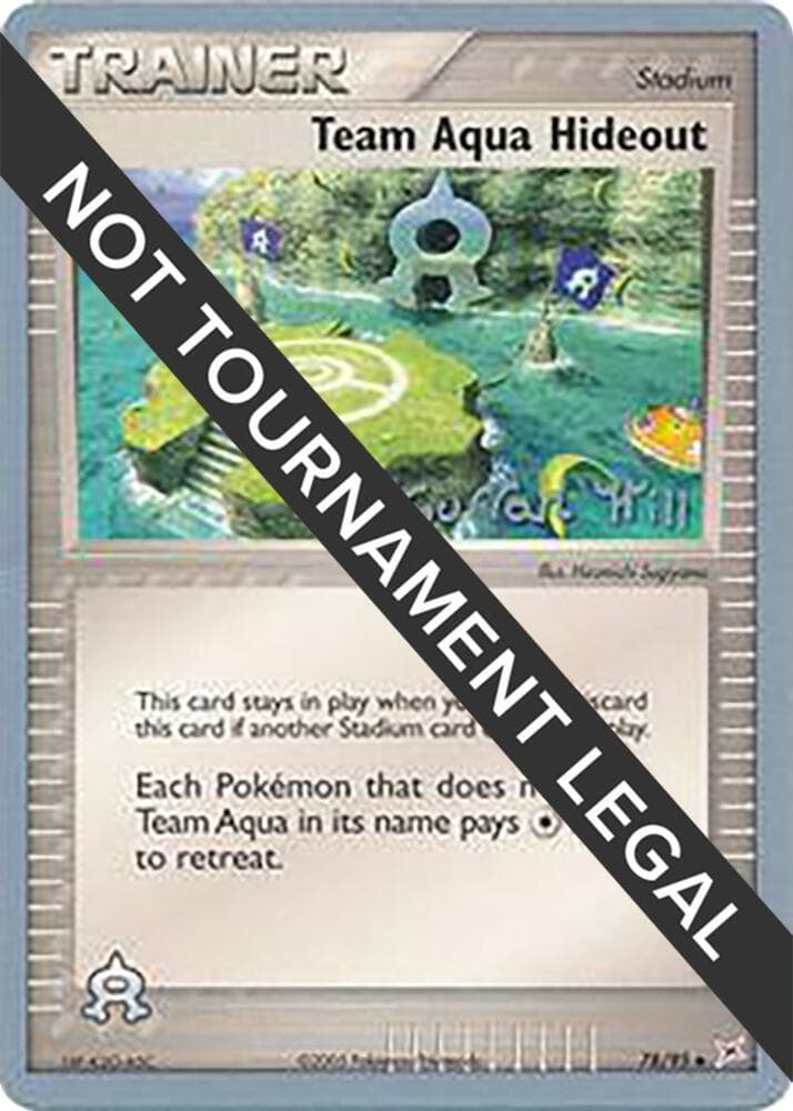 Team Aqua Hideout - 2005 (Curran Hill) — World Championship Decks 78 Pokémon card